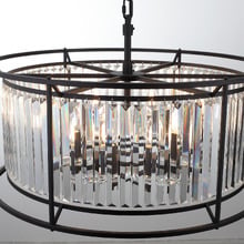 Auburn Steel 8 Light Pendant